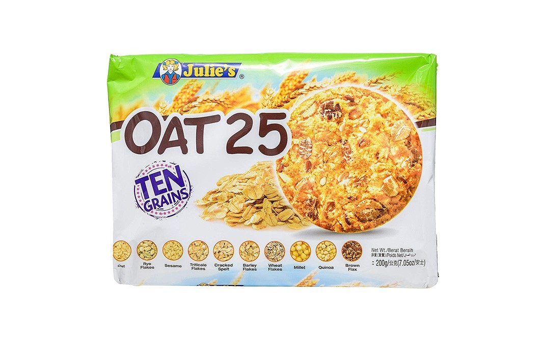 Julie's Oat 25 Ten Grains Bars   Pack  200 grams